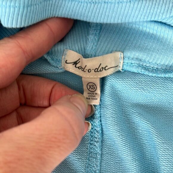 Mododoc Blue Tunic‎ Cowl Neck with Pockets Size XS - Picture 5 of 8